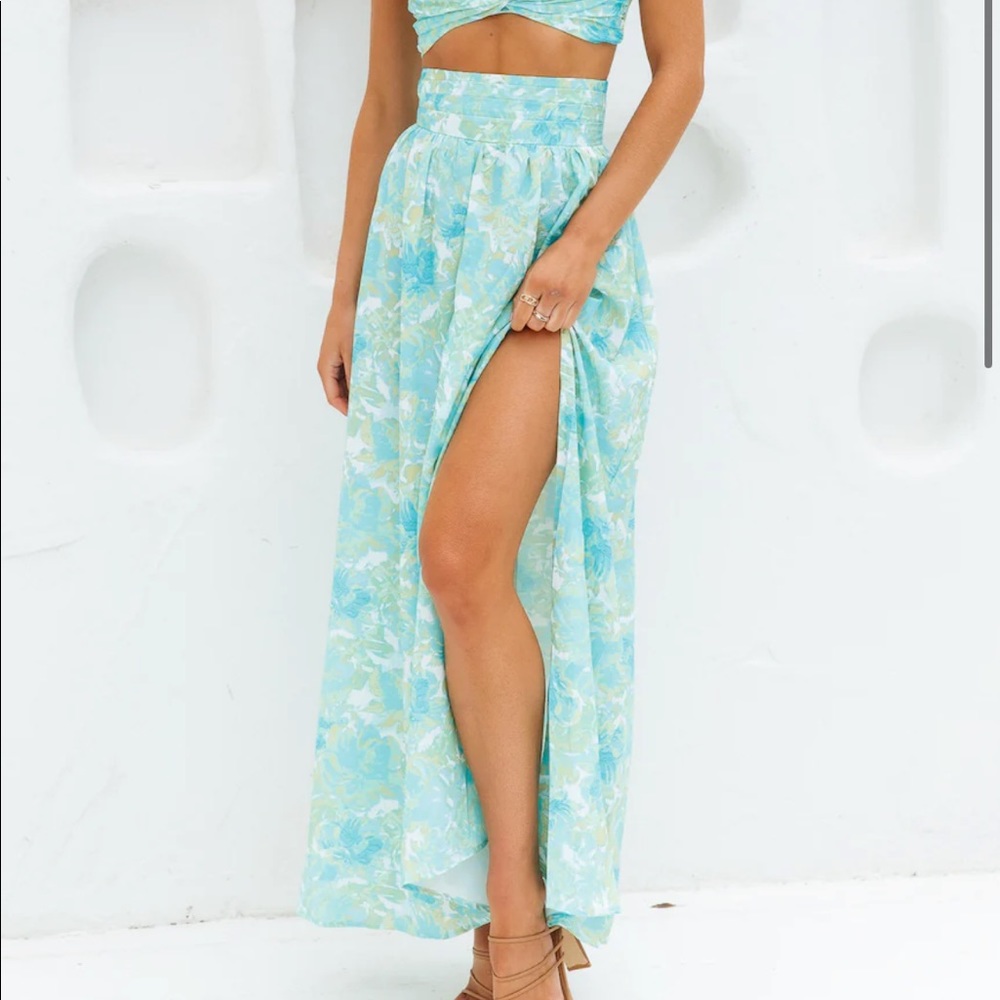 Laureno Maxi Skirt Blue - S NWT